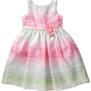 Sweet Heart Rose Little Girls'  Striped Dress Sz 2